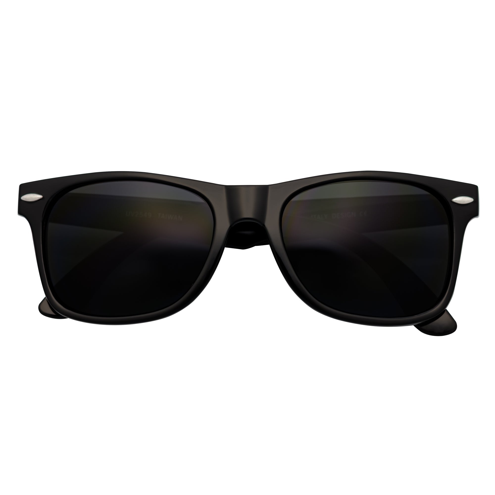 BLACKJACK - Classic Original Retro Horn Rimmed Sunglasses Gloss Black Smoke